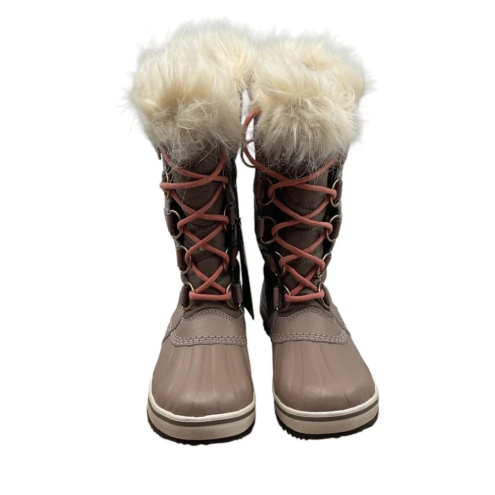 Sorel Tofino II Waterproof Winter Boots Quarry Rose Faux Fur NL2332-264 Womens 5